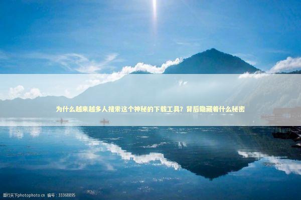 为什么越来越多人搜索这个神秘的下载工具？背后隐藏着什么秘密 IT技术